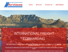 Tablet Screenshot of airwaves.co.za